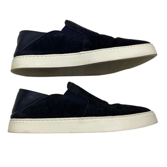 VINCE Garvey Suede Slip-on Mules Sneakers Black 38.5 - Picture 8 of 11